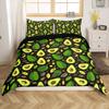 Avocado Duvet Cover Twin Queen Kawaii Green Tropical Fruit Bedding Set for Kids Girl Botanical Comforter Cover with 2 Pillowcase