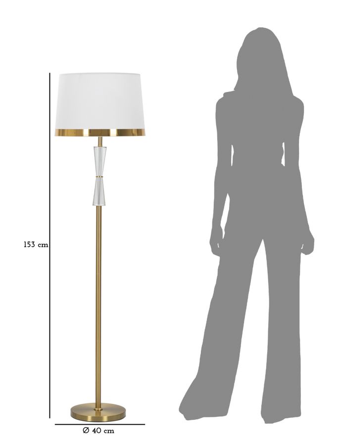 Торшер Cristal Cm Ø 40X153