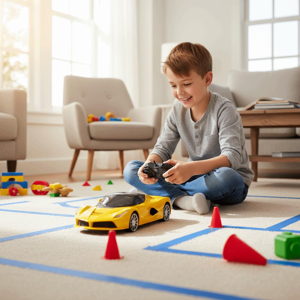 LED Light Drift RC Car Steering Wheel Remote Electric Toy High Speed Car Sports Car