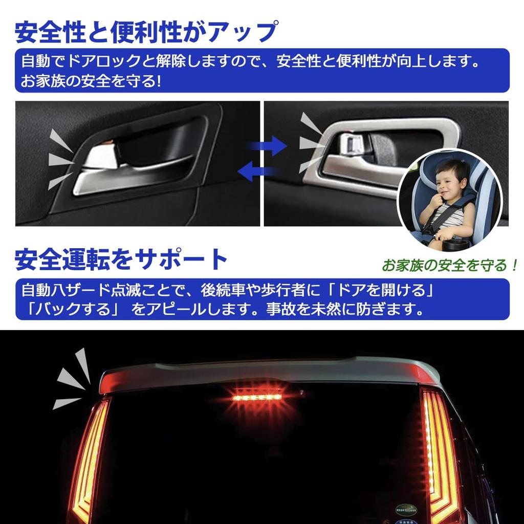 SUNVIC Автоматическая блокировка дверей по скорости, Honda N-Box N-Box Custom JF5/JF6 Автоматическая блокировка по скорости, Аварийная сигнализация