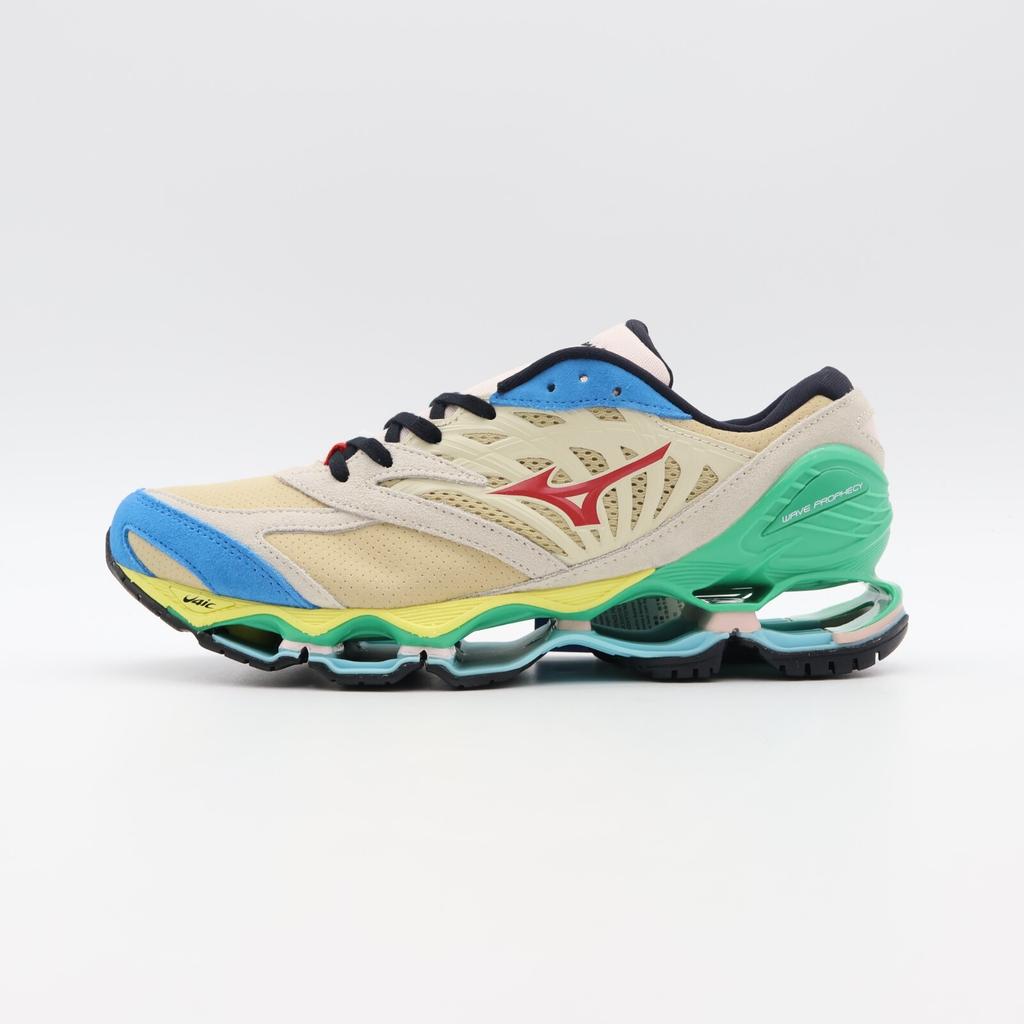 D1GA241201 Хироси Нагаи Mizuno Wave Prophecy LS Бежевый Винный Зеленый (Мужской)