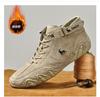 2024 Новые мужские повседневные туфли Мужские высокие кроссовки Зимние теплые дизайнерские модные мокасины Обувь на шнуровке Кроссовки Zapatos De Hombre
