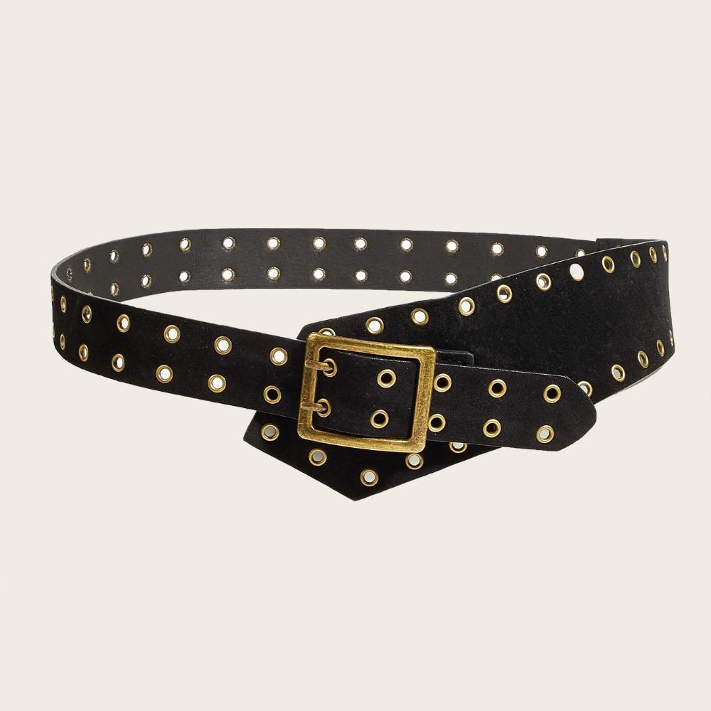 PU Leather Spicy Girls Waistband Y2k Wide Waist Belt Punk Style Waist Belt Pants Accessories