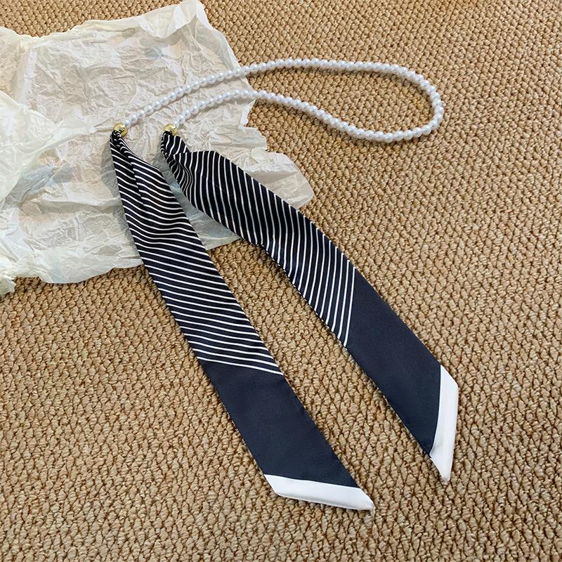 Французское кружево, жемчужный пояс и шелковый шарф, аксессуар для волос