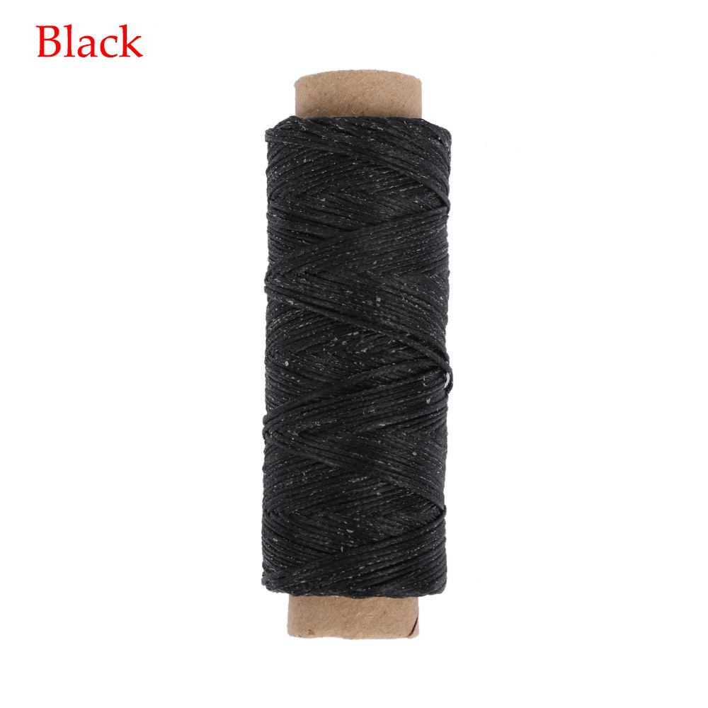 50Meters Durable Flat Hand Stitching Handicraft Leather Waxed Thread Sewing Line Cord