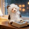 Маленькая игрушка-кукла из овечьей шерсти, милый мягкий плюшевый ягненок, игрушка, подарок для детей, мальчиков, девочек, на день рождения, декор для дома