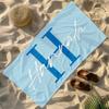 Personalized Name Beach Towel, Oversized Custom Monogram Pool Towel, Signature Beach Towel For Kids, Vacation Gift, Picnic Towel