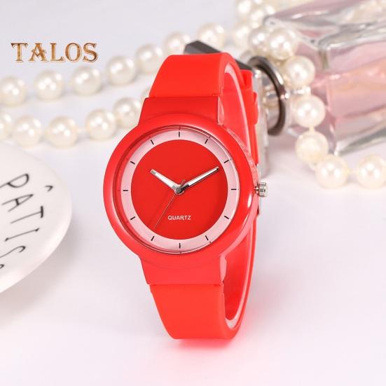 Candy Color Women Watch Round Dial Silicone Strap Quartz Movement Ladies Girls Casual Wristwatch Fashion Jewelry Birthday Gift