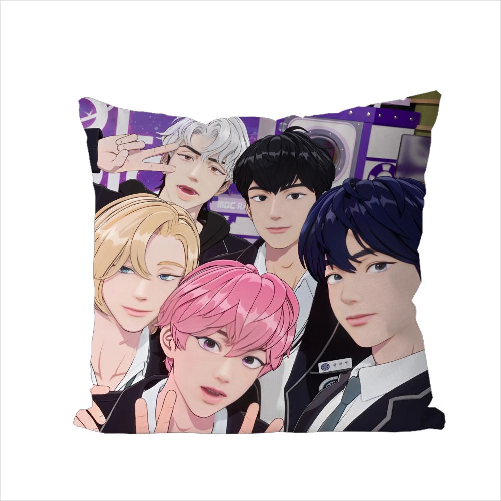 Boy Band PPLAVE Pillow Case For Car Sofa Decorative Home Doublesided Print Plush Square Throw Pillow Cushion Cover