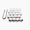 20Pcs car wheel nut cap screw housing decoration 17mm 19mm 21mm for Ford Focus MK2 MK3 MK4 kuga Escape Fiesta Ecosport