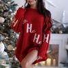 Women's Christmas Fashion Elegant Knit CrewNeck Pullover