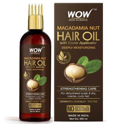 Wow Skin Science Масло для волос с орехом макадамия, 200 мл
