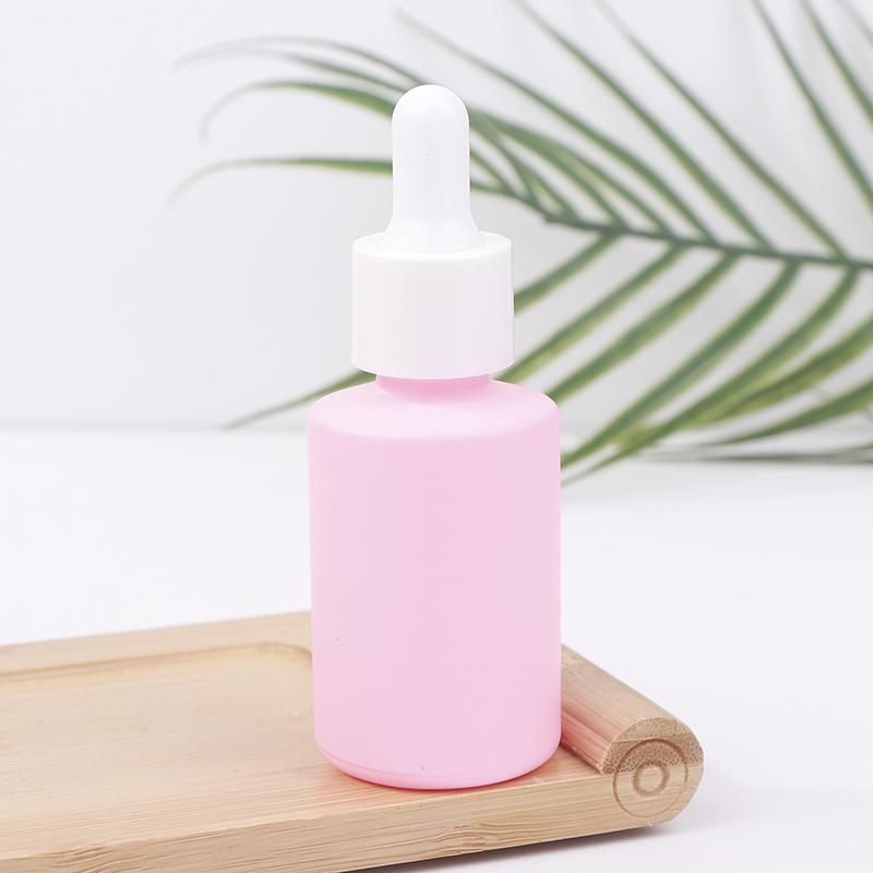 30 мл Макарон Круглые Толстые Стеклянные Флаконы-Капельницы Для Эфирных Масел Эссенции Пипетки Для Капель Для Глаз Колпачок Многоразового Использования