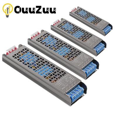 Супертонкие трансформаторы переменного и постоянного тока от 220 В до 12 В 24 В, импульсный источник питания 12 В, 24 В, Вольт 60 Вт, 100 Вт, 200 Вт, 300 Вт, 400 Вт для домашнего освещения