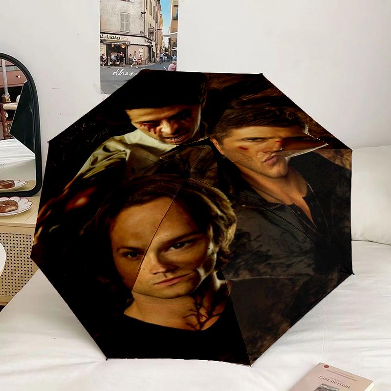 Super-natural Darkness Umbrella 8-Frame for Travel, camping, Casual Lightweight Portable Umbrella, Essential for every family Holidays Gift
