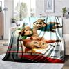 Alvin and the Chipmunks Theme Printed Blanket - Perfect for Couch, Bed, Travel & Outdoor Use | Machine Washable, Cozy & Durable.
