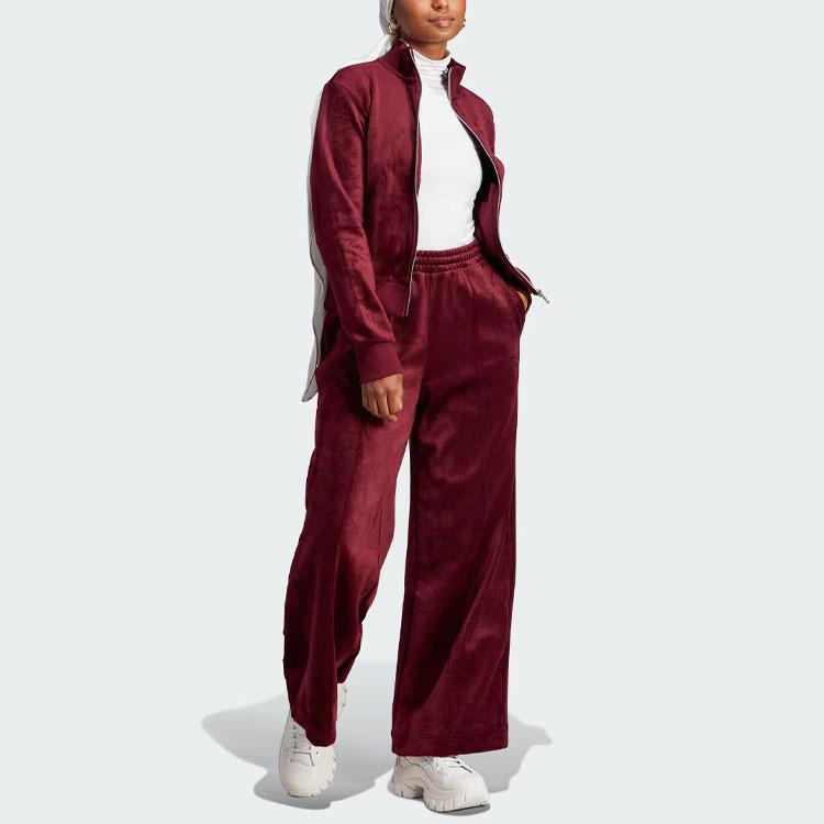 adidas Спортивные брюки Originals Premium Essentials с однотонным логотипом, свободные трикотажные спортивные брюки для женщин, темно-фиолетовые IL5744
