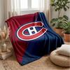 Фланелевое флисовое одеяло Montreal Canadiens Уютное теплое плед для дивана кровати путешествий Всесезонное использование