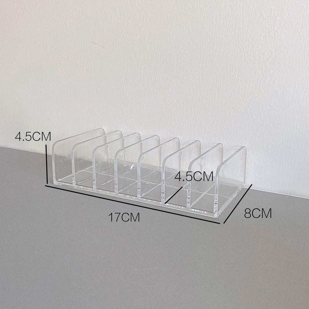 Прозрачный пластиковый органайзер для крема для рук с 7 отделениями, многофункциональный держатель для косметики для дома, офиса, ванной комнаты, туалетного столика, сортировка
