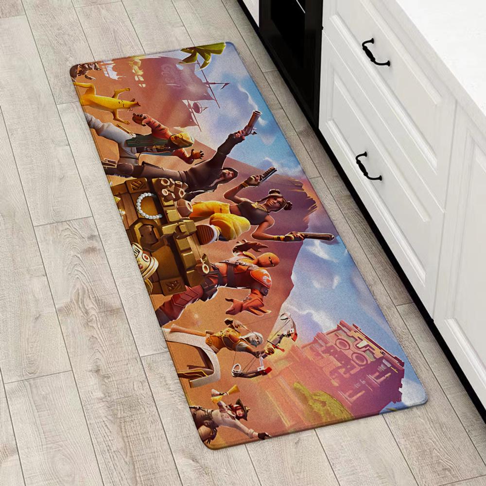 Cartoon Fortnites Entrance Front Door Doormat Non-slip Kitchen Rug Living Room Rugs Balcony Bathroom Foot Mat Floor Mats Carpet