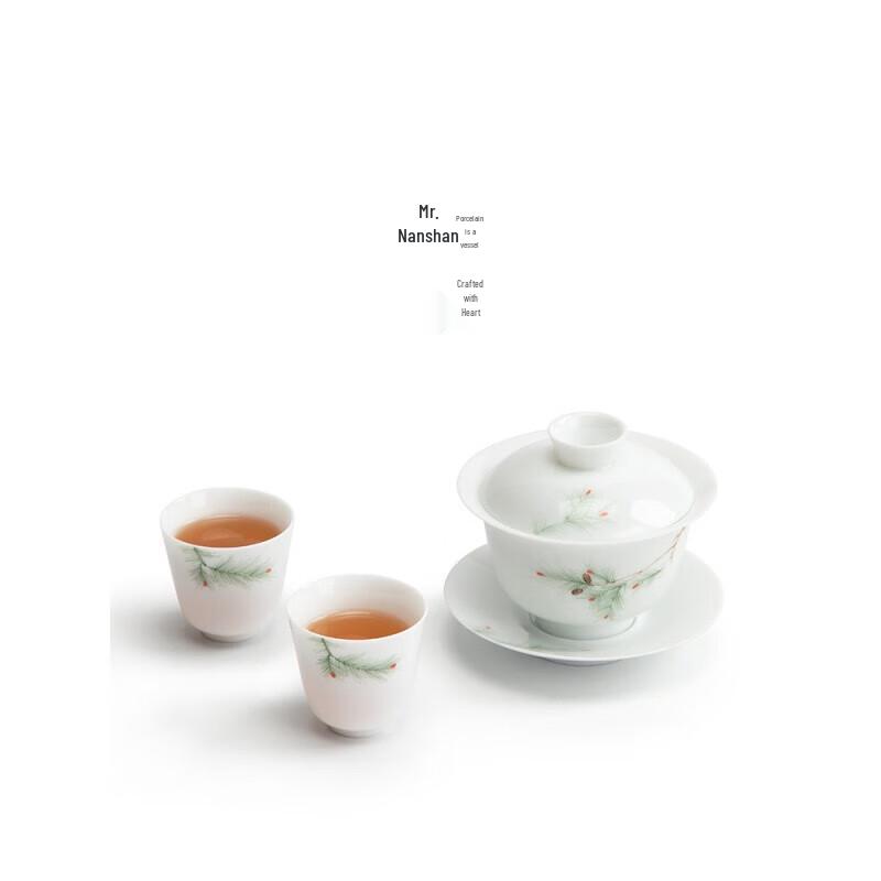 Nanshan Mr. Hand-painted Ceramic Gaiwan Teacup