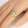 Nidin Trendy Two-Tone Plating Conch Shell Starfish Open Ring Adjustable For Women Minimalist Design Fashion Beach Jewelry Gifts