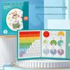 Magnetic Fraction Learning Disk Demonstrator Circle Decomposition Addition Subtraction Elementary School Fraction Preliminary Knowledge Teaching Aid