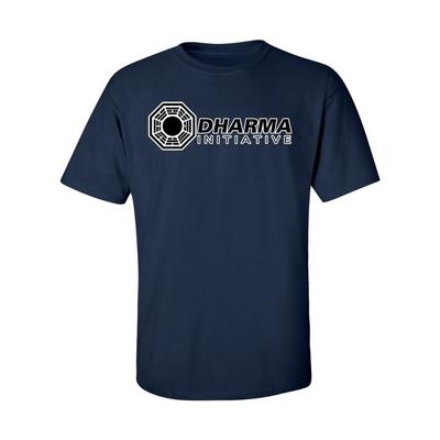 Футболка Dharma Initiative Футболка Lost Летняя Дышащая Футболки Ностальгия Ретро Уличная Мода Топы Высококачественные Хлопковые Топы