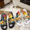 Soft And Durable Girls' Indoor/outdoor Beach Shoes With Sunflower Design