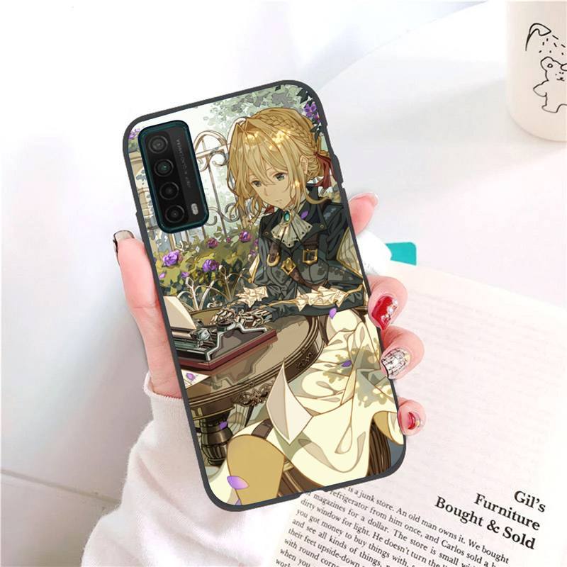 Фиолетовый чехол для телефона Evergarden для Honor 7A Pro 7C 10i 8A 8X 8S 8 9 10 20 Lite, силиконовый чехол