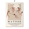 Abstract Matisse Girl Dance Leaf Beige Lines Posters And Prints Wall Art Canvas Painting Wall Pictures For Living Room Decor No Frame
