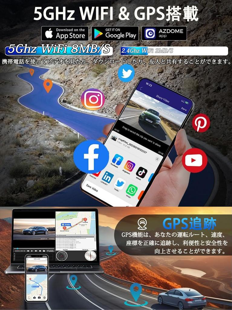 Видеорегистратор с круговой защитой на 360 градусов Видеорегистратор с разрешением 2K и 4 камерами Камеры спереди и сзади В комплект входит карта памяти SD на 64 ГБ Круглосуточная парковка