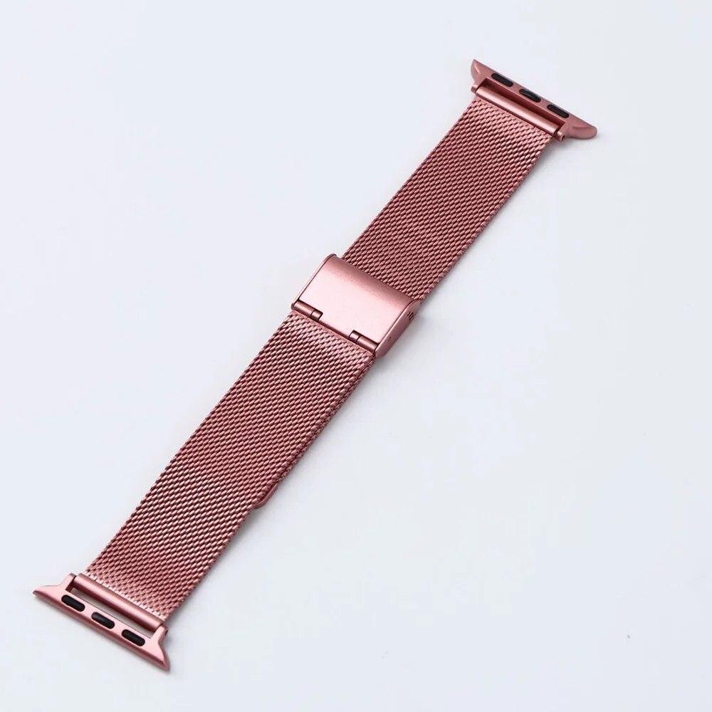 Wrist Strap For Apple Watch Band 45mm 44mm 42mm Metal Correa 38mm 40mm 42mm Stainless Steel Bracelet Iwatch Serie 7 6 SE 5 4 3