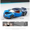1/32 Bugatti Chiron Sports Car Металлическая игрушечная машина из сплава Литые игрушечные машинки и транспортные средства Модель автомобиля Звуковая и световая модель автомобиля Игрушки для детей