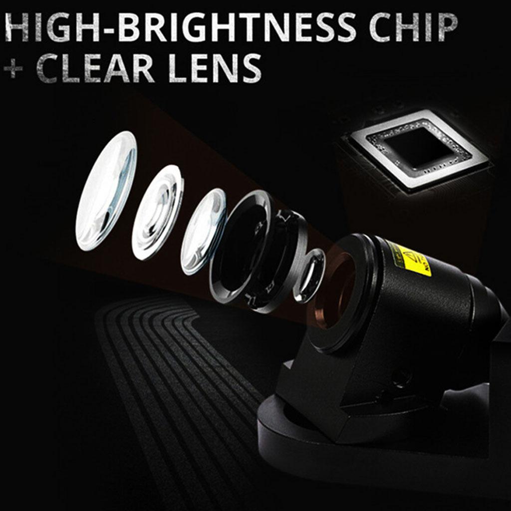 LED Car Door Logo Light Courtesy Projector Welcome Lights Ghost Shadow Lamps Accessories Anti-Collision Angel-Wings 2pcs