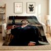 Gangster Fashion Flannel Blanket Throw Blanket Soft Warm Sofa Bed Camping Home Decor Unique Christmas Gift C921149