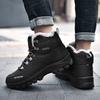 Зимние ботинки для снега, мужские водонепроницаемые ботинки для походов на открытом воздухе со шнуровкой, высокие хлопковые ботинки, походные кроссовки большого размера Botas Masculinas