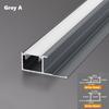 Настенная панель Угловой светодиодный алюминиевый профиль 5/8 мм Встроенная настенная плитка Закрывающая кромка Барная лента Домашний декор Линейное освещение