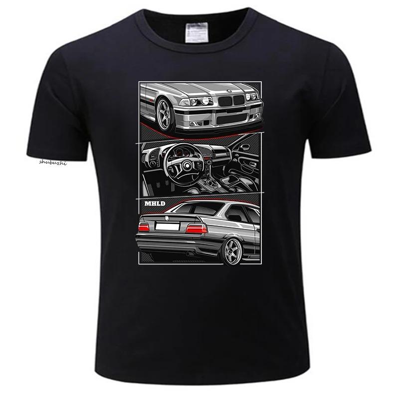 2024 Man Crew Neck T-shirt E36 Sport Car Illustration T-Shirt T Shirt Man Tee Shirt Tshirts for Men