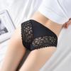 Women Floral Lace Seamless Panties Mid Waist Hip Lifting Briefs Underwear Hollow Out Underpants
