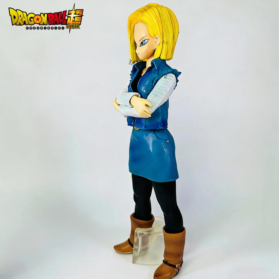 24СМ Набор Фигурок Dragon Ball Z Андроид 17 и 18 Фигурки Действия ПВХ Коллекционная Модель Игрушки для Детей Рождественский Подарок Коллекция Аниме