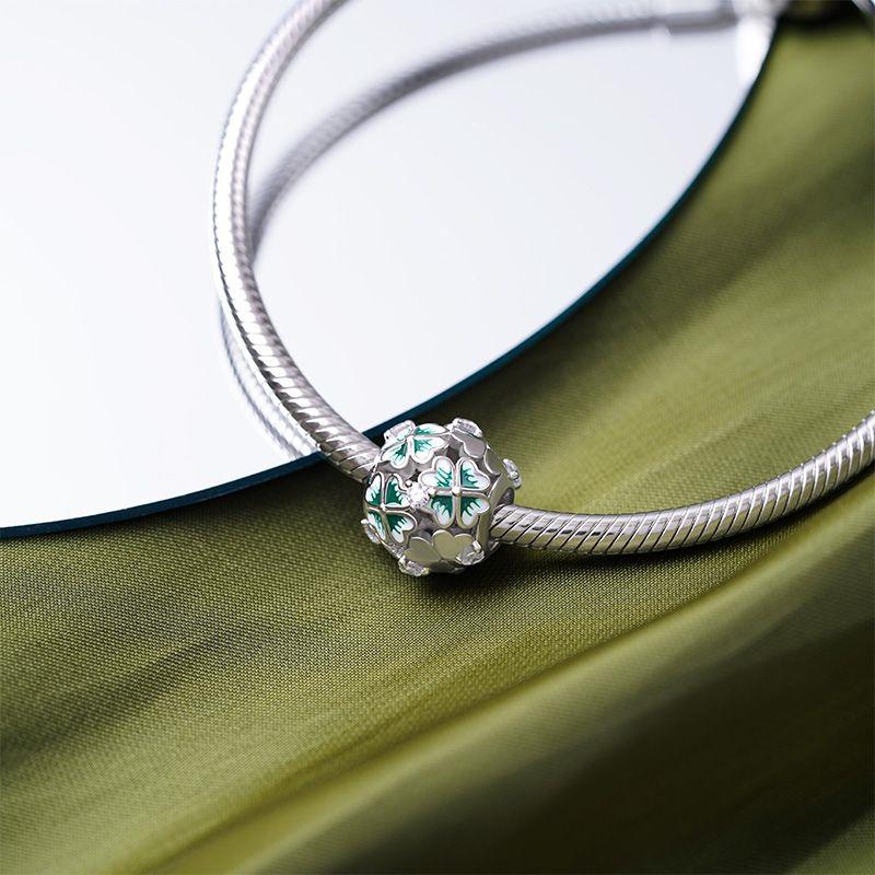 New 925 Sterling Silver Hummingbird Swallow Leaf Spring Charms For Temperament Bracelet &Necklace Valentines