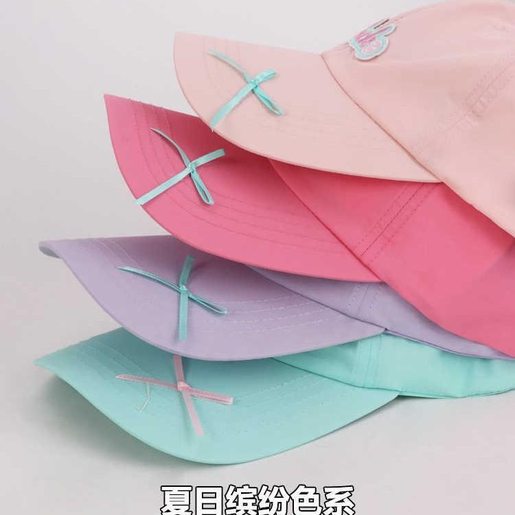 Fashion Hat Korean version of letter embroidery labeling baseball cap women's summer small fresh color thin big head circumference showing face small