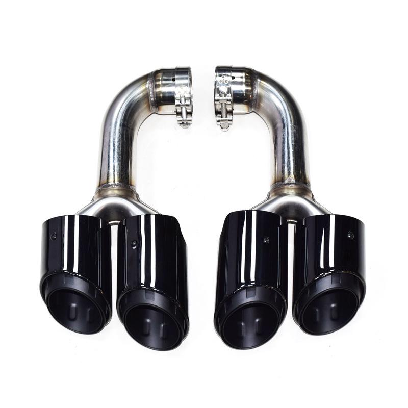 Volkswagen Touareg (04-24) Quad Square Outlet Black Exhaust Tailpipe