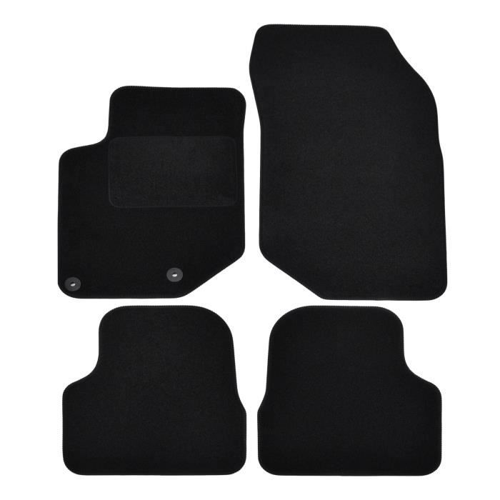 Tapis De Sol - Opel - Mokka 2 - Velours Noir - 4 Pièces - Ajustement Précis