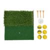 Hitting Mat Dual Grass Mini Golf Training Practice Pad Launch Zone Hitting Turf Mat