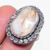 Biwa Pearl Gemstone 925 Sterling Silver Jewelry Ring Size 8