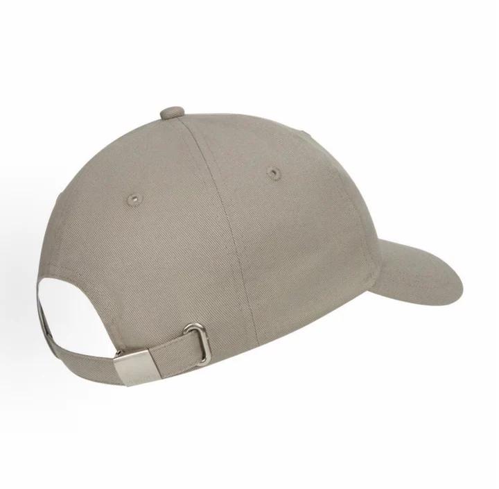 Calvin Klein Cotton Twill Baseball Cap, Contrast Off-White Calvin Klein Full Letter Embroidery Curved UV Sun Hat 4D5013G-RAK