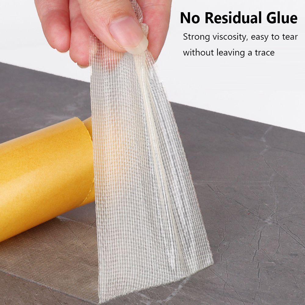 Высоковязкая водонепроницаемая бесследная термостойкая двухсторонняя лента с сетчатой основой из ткани полупрозрачная