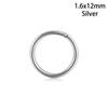1Pc Unisex Hinged Segment Titanium Steel Ear Helix Tragus Piercing Septum Lip Ring Nose Hoop